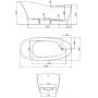 Hoesch Namur Lounge 4492013305 wanna wolnostojąca 180x80 cm zdj.2