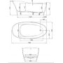 Hoesch Namur Lounge 4493010305 wanna wolnostojąca 190x90 cm zdj.2