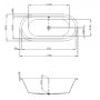 Hoesch Starck 6135010 wanna owalna zdj.2