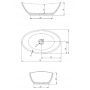 Hoesch Namur 4410010 umywalka owalna 50x30 cm zdj.2