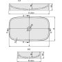 Hoesch LaSenia 4520010 umywalka 50x30 cm owalna biała zdj.2