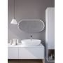 HoM Akasaka A60x120W50x4 lustro 60x120 cm owalne biały zdj.2