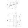 Invena Alonia BN70004 bateria prysznicowa ścienna czarna zdj.2