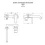 Invena Siros BP90U01 bateria umywalkowa zdj.4