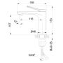Invena Alonia BU70002 bateria umywalkowa stojąca biała zdj.3