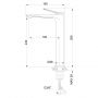 Invena Alonia BU70W09 bateria umywalkowa stojąca złota zdj.2