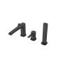 Invena Glamour BW02S04 bateria wannowo-prysznicowa nawannowa czarna zdj.4