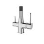 Invena Glamour BZ02F08 bateria kuchenna z filtrem stojąca chrom-czarna zdj.4