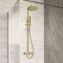 Invena Alonia AU70D09 zestaw prysznicowy ścienny z deszczownicą złoty zdj.8