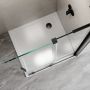 Invena AK21101 kabina prysznicowa walk-in x100 cm chrom /szkło przezroczyste zdj.4