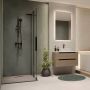 Invena AK21101 kabina prysznicowa walk-in x100 cm chrom /szkło przezroczyste zdj.3