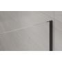 Invena AK32101 ścianka prysznicowa walk-in 100 cm czarny półmat/szkło przezroczyste zdj.6