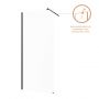 Invena AK32101 ścianka prysznicowa walk-in 100 cm czarny półmat/szkło przezroczyste zdj.8
