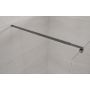 Invena AK32101 ścianka prysznicowa walk-in 100 cm czarny półmat/szkło przezroczyste zdj.7