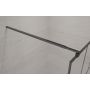 Invena AK32107 ścianka prysznicowa walk-in 100 cm czarny półmat/szkło ze wzorem zdj.7