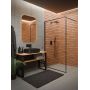 Invena AK32108 ścianka prysznicowa walk-in 100 cm czarny półmat/szkło przezroczyste zdj.3