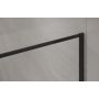 Invena AK32108 ścianka prysznicowa walk-in 100 cm czarny półmat/szkło przezroczyste zdj.5