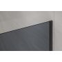 Invena AK32113 ścianka prysznicowa walk-in 110 cm czarny półmat/szkło grafitowe zdj.5