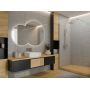 Invena AK32122 ścianka prysznicowa walk-in 120 cm chrom półmat/szkło przezroczyste zdj.3