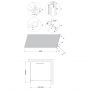 Invena AK32123 ścianka prysznicowa walk-in 120 cm czarny półmat/szkło grafitowe zdj.2