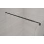 Invena AK32125 ścianka prysznicowa walk-in 120 cm czarny półmat/szkło ze wzorem zdj.8