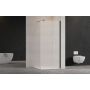 Invena AK32185 ścianka prysznicowa walk-in 80 cm czarny półmat/szkło ze wzorem zdj.6