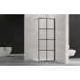 Invena AK32187 ścianka prysznicowa walk-in 80 cm czarny półmat/szkło przezroczyste zdj.5