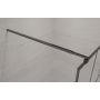 Invena AK32187 ścianka prysznicowa walk-in 80 cm czarny półmat/szkło przezroczyste zdj.6