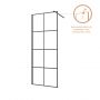 Invena AK32187 ścianka prysznicowa walk-in 80 cm czarny półmat/szkło przezroczyste zdj.9