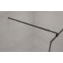Invena AK32188 ścianka prysznicowa walk-in 80 cm czarny półmat/szkło przezroczyste zdj.5