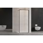 Invena AK32188 ścianka prysznicowa walk-in 80 cm czarny półmat/szkło przezroczyste zdj.4
