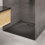 Invena Alvero AK7C110 brodzik kwadratowy 100x100 cm czarny zdj.3
