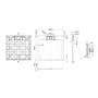 Invena Alvero AK7C809 brodzik prostokątny 90x80 cm czarny zdj.2