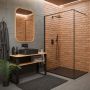 Invena Alvero AK7C809 brodzik prostokątny 90x80 cm czarny zdj.5