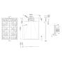 Invena Alvero AK7C811 brodzik prostokątny 110x80 cm czarny zdj.2