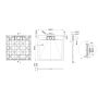Invena Alvero AK7C909 brodzik kwadratowy 90x90 cm czarny zdj.2
