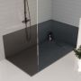 Invena Alvero AK7C910 brodzik prostokątny 100x90 cm czarny zdj.3