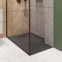 Invena Alvero AK7C910 brodzik prostokątny 100x90 cm czarny zdj.4