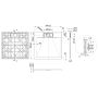 Invena Alvero AK7K808 brodzik kwadratowy 80x80 cm beżowy zdj.2