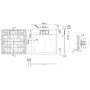 Invena Alvero AK7L808 brodzik kwadratowy 80x80 cm cement-beton-szary zdj.2