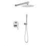 Invena Alonia BS70001 zestaw prysznicowy podtynkowy z deszczownicą chrom zdj.1