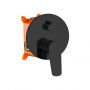 Invena Alonia BS70004 zestaw prysznicowy podtynkowy z deszczownicą czarny zdj.6