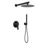 Invena Alonia BS70004 zestaw prysznicowy podtynkowy z deszczownicą czarny zdj.1
