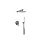 Invena Alonia BS70024 zestaw prysznicowy podtynkowy z deszczownicą grafitowy zdj.3