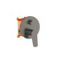 Invena Alonia BS70024 zestaw prysznicowy podtynkowy z deszczownicą grafitowy zdj.4