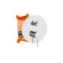 Invena Kalitea BS72001 zestaw prysznicowy podtynkowy z deszczownicą chrom zdj.6