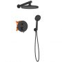 Invena Kalitea BS72004 zestaw prysznicowy podtynkowy z deszczownicą czarny zdj.3