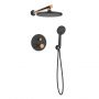 Invena Moonlight BS77014 zestaw prysznicowy podtynkowy z deszczownicą czarny zdj.1