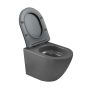 Invena Tavro CE71007 miska wc z deską wolnoopadającą wisząca bez kołnierza szary mat zdj.3