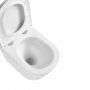 Invena Limnos CE93001 miska wc z deską wolnoopadającą wisząca bez kołnierza ze spłukiwaniem wirowym biały połysk zdj.5